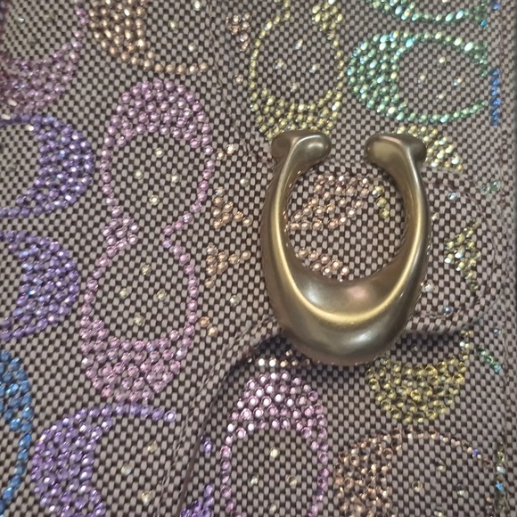 Coach Crystal Rainbow Signature Tabby Shoulder/Crossbody Bag - Picture 7 of 16